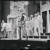 John Carradine, Zero Mostel, Ron Holgate and unidentified others in the 1962 stage production of A Funny Thing Happened on the Way to the Forum