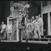 John Carradine, Zero Mostel, Ron Holgate and unidentified others in the 1962 stage production of A Funny Thing Happened on the Way to the Forum
