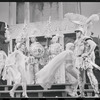 Ron Holgate and unidentified others in the 1962 stage production A Funny Thing Happened on the Way to the Forum