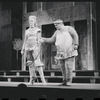 John Carradine, Zero Mostel and unidentified in the 1962 stage production A Funny Thing Happened on the Way to the Forum