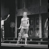 John Carradine [partly obscured] Zero Mostel [arm only] and unidentified in the stage production A Funny Thing Happened on the Way to the Forum
