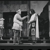 Patrick Fox, Zero Mostel and John Carradine in the 1962 stage production A Funny Thing Happened on the Way to the Forum