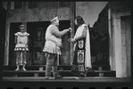 Patrick Fox, Zero Mostel and John Carradine in the 1962 stage production A Funny Thing Happened on the Way to the Forum