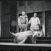 Jack Gilford [reclining] Ron Holgate, Zero Mostel and unidentified others in the 1962 stage production A Funny Thing Happened on the Way to the Forum