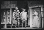 Ron Holgate, Zero Mostel, Jack Gilford and unidentified in the 1962 stage production A Funny Thing Happened on the Way to the Forum