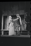 Karen Black, Ron Holgate, and unidentified in the 1962 stage production A Funny Thing Happened on the Way to the Forum