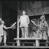 Ron Holgate, Ruth Kobart, Zero Mostel, Jack Gilford and unidentified others in the stage production A Funny Thing Happened on the Way to the Forum
