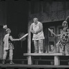 Ron Holgate, Ruth Kobart, Zero Mostel, Jack Gilford and unidentified others in the stage production A Funny Thing Happened on the Way to the Forum