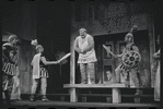 Ron Holgate, Ruth Kobart, Zero Mostel, Jack Gilford and unidentified others in the stage production A Funny Thing Happened on the Way to the Forum