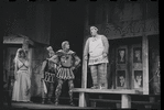 Ruth Kobart, Ron Holgate, Zero Mostel and unidentified in the 1962 stage production A Funny Thing Happened on the Way to the Forum