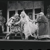 Ron Holgate, Jack Gilford, David Burns, Raymond Walburn and unidentified others in the 1962 stage production A Funny Thing Happened on the Way to the Forum