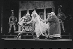 Ron Holgate, Jack Gilford, David Burns, Raymond Walburn and unidentified others in the 1962 stage production A Funny Thing Happened on the Way to the Forum