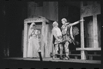 Ruth Kobart, David Burns and Ron Holgate in the 1962 stage production A Funny Thing Happened on the Way to the Forum