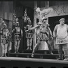 Ron Holgate, Zero Mostel and unidentified others in the 1962 stage production A Funny Thing Happened on the Way to the Forum