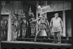 Ron Holgate, Zero Mostel and unidentified others in the 1962 stage production A Funny Thing Happened on the Way to the Forum