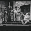 Ron Holgate, Zero Mostel, Jack Gilford and unidentified others in the 1962 stage production A Funny Thing Happened on the Way to the Forum