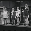 Zero Mostel, Patrick Fox and unidentified others in the 1962 stage production A Funny Thing Happened on the Way to the Forum