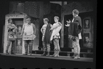 Zero Mostel, Patrick Fox and unidentified others in the 1962 stage production A Funny Thing Happened on the Way to the Forum