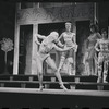 John Carradine, Myrna White and unidentified others in the 1962 stage production of A Funny Thing Happened on the Way to the Forum