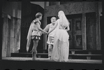 Patrick Fox, Zero Mostel, and Karen Black in the 1962 stage production A Funny Thing Happened on the Way to the Forum