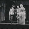 Patrick Fox, Zero Mostel, and Karen Black in the 1962 stage production A Funny Thing Happened on the Way to the Forum