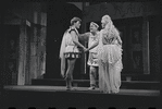 Patrick Fox, Zero Mostel, and Karen Black in the 1962 stage production A Funny Thing Happened on the Way to the Forum