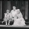 Patrick Fox, Zero Mostel, and Karen Black in the 1962 stage production A Funny Thing Happened on the Way to the Forum