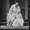 Patrick Fox, Zero Mostel, and Karen Black in the 1962 stage production A Funny Thing Happened on the Way to the Forum