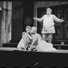 Patrick Fox, Karen Black, and Zero Mostel in the 1962 stage production A Funny Thing Happened on the Way to the Forum