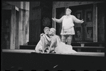 Patrick Fox, Karen Black, and Zero Mostel in the 1962 stage production A Funny Thing Happened on the Way to the Forum