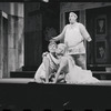 Patrick Fox, Karen Black, and Zero Mostel in the 1962 stage production A Funny Thing Happened on the Way to the Forum