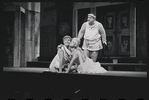 Patrick Fox, Karen Black, and Zero Mostel in the 1962 stage production A Funny Thing Happened on the Way to the Forum