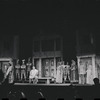 Ron Holgate, Ruth Kobart, David Burns, John Carradine, Zero Mostel, Jack Gilford, Raymond Walburn, Patrick Fox, Karen Black, and unidentified others in the 1962 stage production A Funny Thing Happened on the Way to the Forum