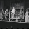 David Burns, Ruth Kobart, Ron Holgate, Zero Mostel, Jack Gilford, Raymond Walburn and unidentified others in the 1962 stage production A Funny Thing Happened on the Way to the Forum