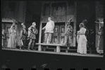 David Burns, Ruth Kobart, Ron Holgate, Zero Mostel, Jack Gilford, Raymond Walburn and unidentified others in the 1962 stage production A Funny Thing Happened on the Way to the Forum
