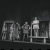 David Burns, Ruth Kobart, Ron Holgate, Zero Mostel, Karen Black, Jack Gilford [partly obscured], and unidentified others in the stage production A Funny Thing Happened on the Way to the Forum