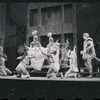 Myrna White, Ron Holgate and unidentified others in the 1962 stage production A Funny Thing Happened on the Way to the Forum