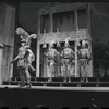 Zero Mostel, Ron Holgate and unidentified others in the 1962 stage production A Funny Thing Happened on the Way to the Forum