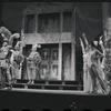 Ron Holgate, Myrna White and unidentified others in the 1962 stage production A Funny Thing Happened on the Way to the Forum