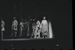 Zero Mostel [partly obscured] Jack Gilford, David Burns and unidentified others in the stage production A Funny Thing Happened on the Way to the Forum