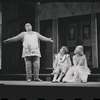 Zero Mostel, Patrick Fox, and Karen Black in the 1962 stage production A Funny Thing Happened on the Way to the Forum