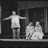 Zero Mostel, Patrick Fox, and Karen Black in the 1962 stage production A Funny Thing Happened on the Way to the Forum