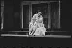 Patrick Fox, Zero Mostel, and Karen Black in the 1962 stage production A Funny Thing Happened on the Way to the Forum