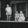 Zero Mostel, Patrick Fox, and Karen Black in the 1962 stage production A Funny Thing Happened on the Way to the Forum