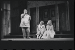 Zero Mostel, Patrick Fox, and Karen Black in the 1962 stage production A Funny Thing Happened on the Way to the Forum