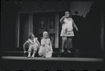 Patrick Fox, Karen Black, and Zero Mostel in the 1962 stage production A Funny Thing Happened on the Way to the Forum