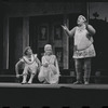 Patrick Fox, Karen Black, and Zero Mostel in the 1962 stage production A Funny Thing Happened on the Way to the Forum