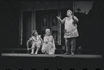 Patrick Fox, Karen Black, and Zero Mostel in the 1962 stage production A Funny Thing Happened on the Way to the Forum