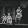 Patrick Fox, Karen Black, and Zero Mostel in the 1962 stage production A Funny Thing Happened on the Way to the Forum