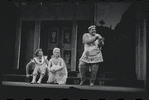 Patrick Fox, Karen Black, and Zero Mostel in the 1962 stage production A Funny Thing Happened on the Way to the Forum